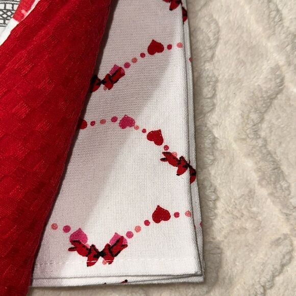 City of LOVE White Graphic PARIS Eiffel Tower Cotton Blend Kitchen Towels 3pk - Picture 5 of 11